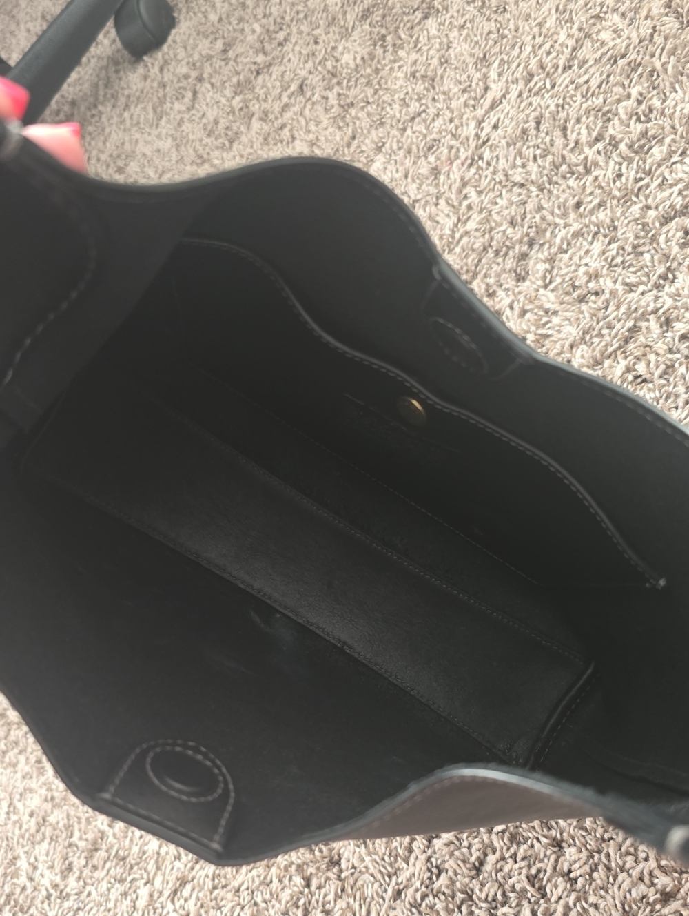 Coach Black Leather Brooklyn 28 Bag - Picture 13 of 16